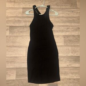 Lulu's Classic Black Backless Dress